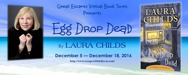 Egg Drop Dead by Laura Childs - banner